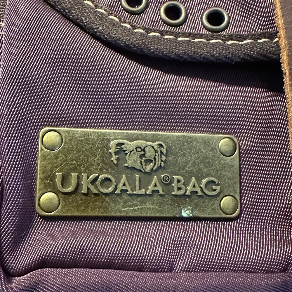 Purple Canvas Crossbody Sling Bag - Picture 15 of 15